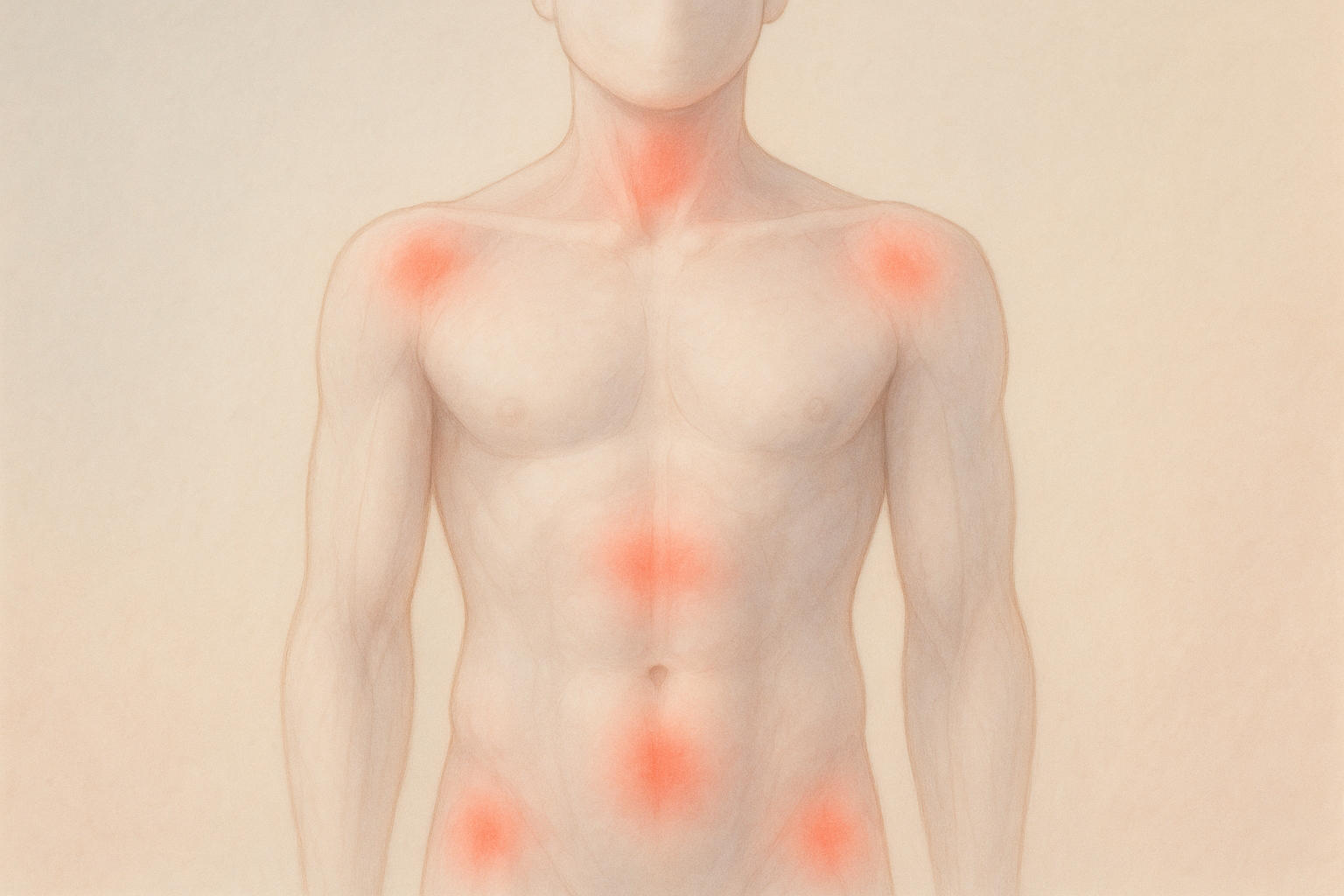Fibromyalgia Pain Points And Trigger Areas